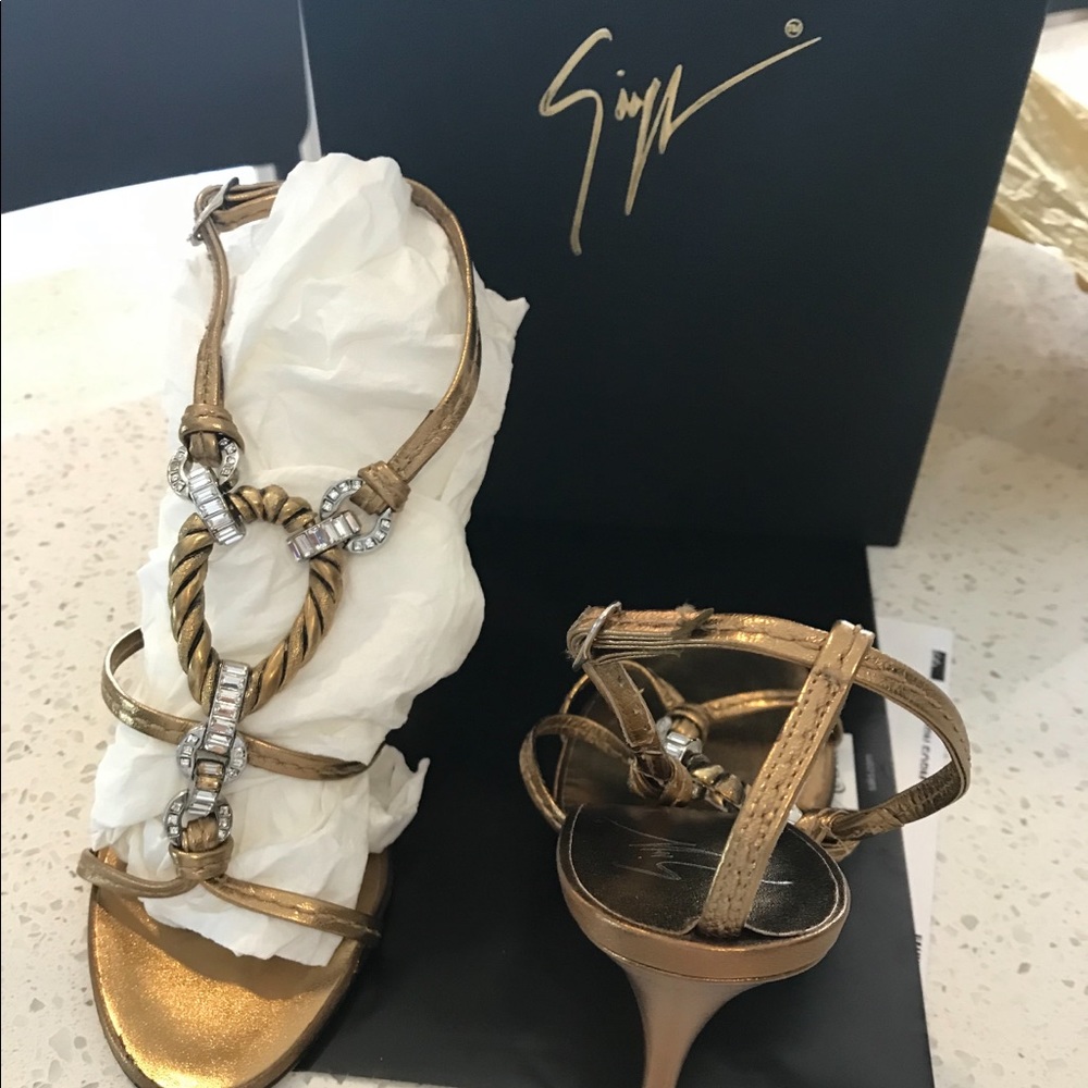 Giuseppe Zanotti bronze sandal